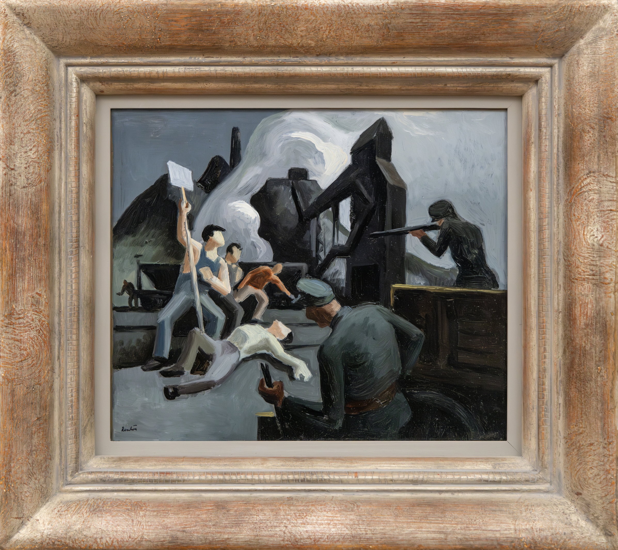 Mine Strike, Pittsburgh PA (Waiting on Verso, double-sided work) - Image 2