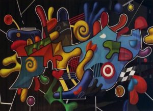 Untitled (Abstract on black)