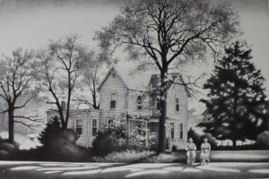 Evening Watch (1st working proof - Key drawing)