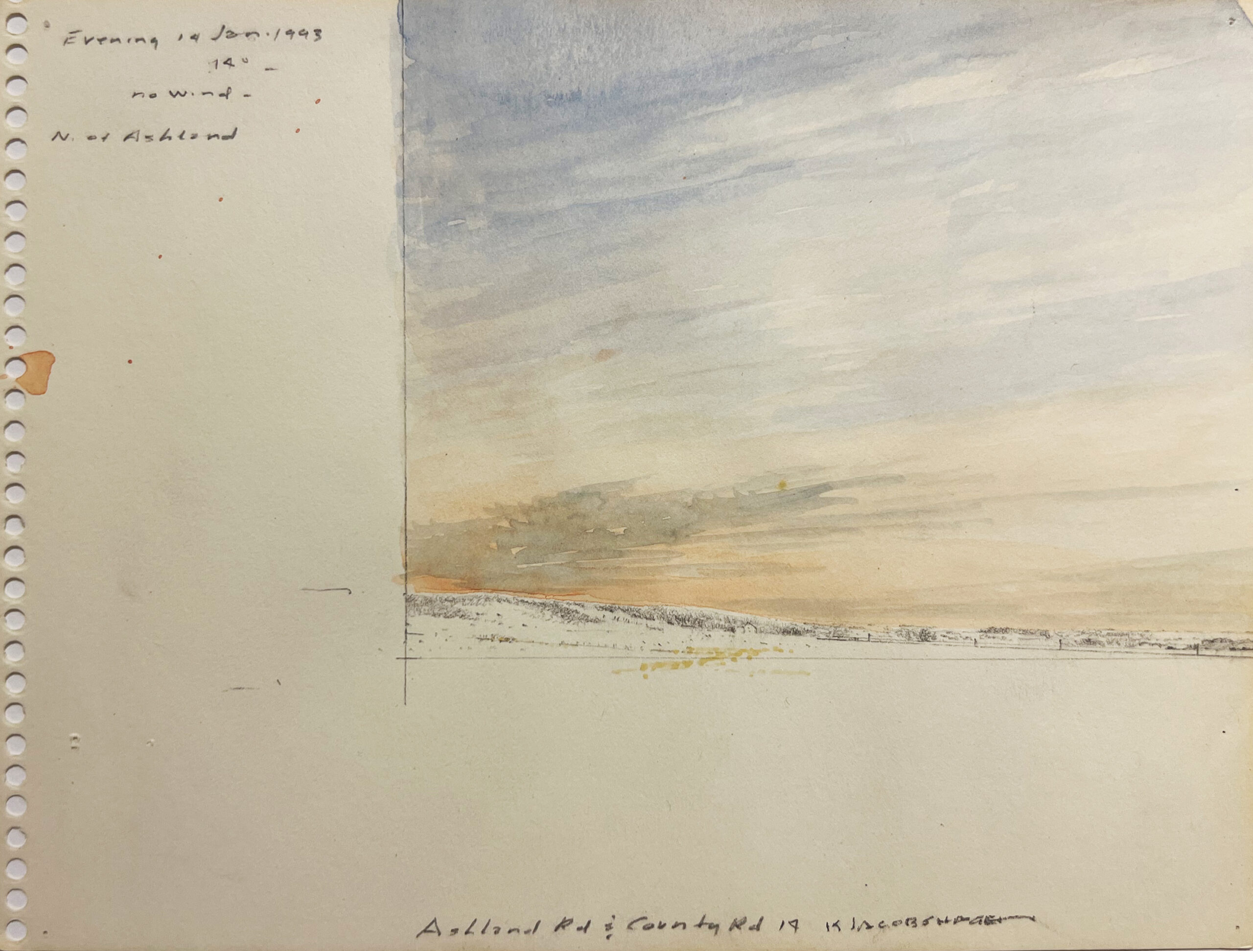 Evening 14 Jan 1993 14° No Wind