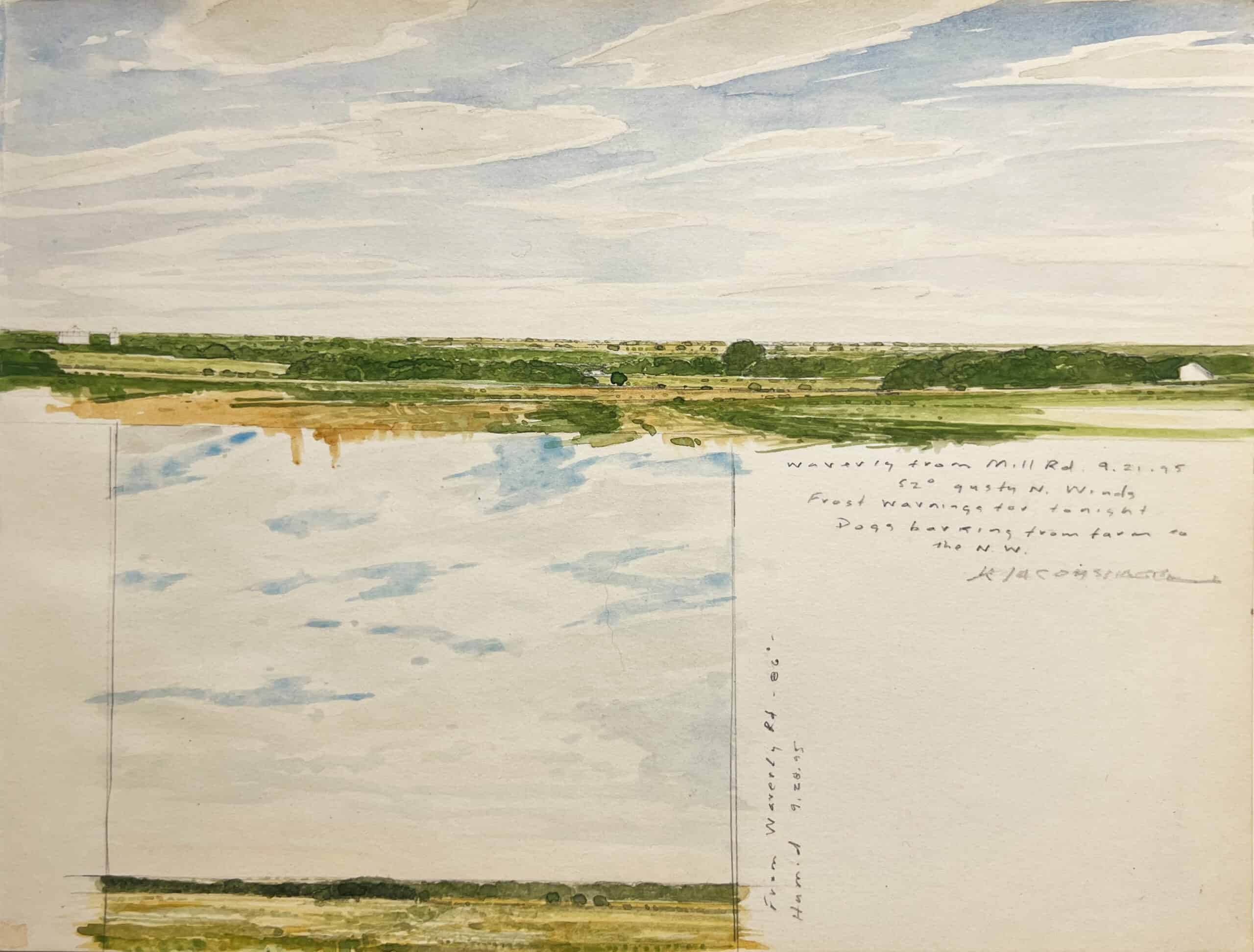 Waverly from Mill Rd 9.21.95, Dog Barking from Farm to the N.W.